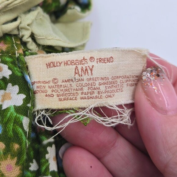 Holly Hobbie’s Friend Amy Knickerbocker Doll Vintage 1970s Cloth Rag Read - Picture 10 of 11
